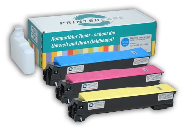 PrinterCare Tonerpaket CMY - PC-TK550-CMY