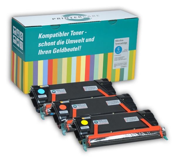 PrinterCare Tonerpaket CMY PC-C734-CMY