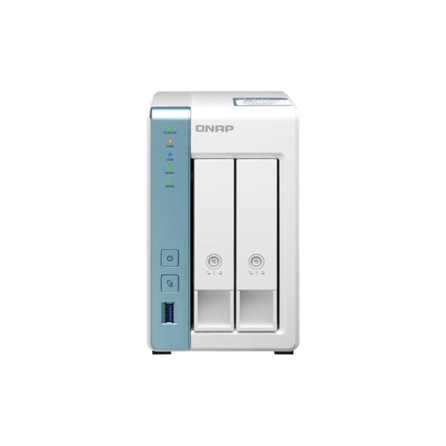 QNAP TS-231P3 NAS-Server 2 Schächte 4TB SATA 6GB/s HDD 2TB x 2 RAM 4GB QNAP TS-231P3 NAS-Server 2 Schächte 4TB SATA 6GB/s HDD 2TB x 2 RAM 4GB