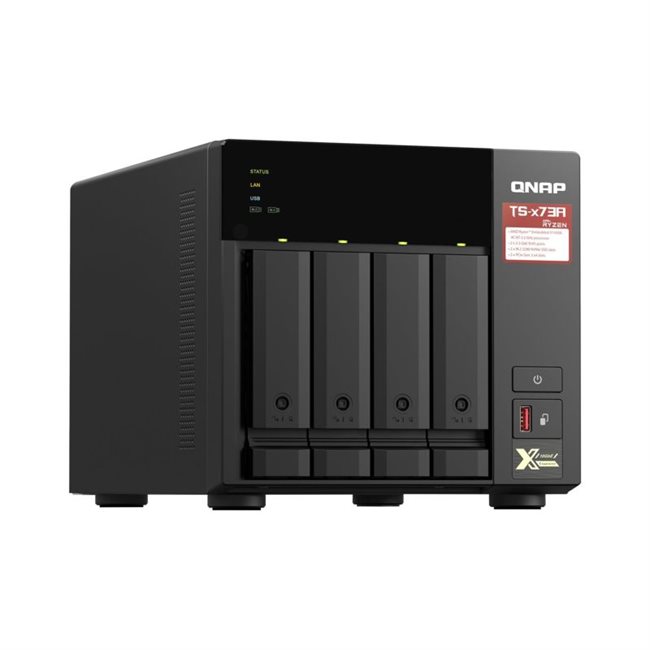 QNAP TS-473A NAS-Server 4 Schächte 4TB SATA 6GB/s HDD 1TB x 4 RAM 8GB QNAP TS-473A NAS-Server 4 Schächte 4TB SATA 6GB/s HDD 1TB x 4 RAM 8GB