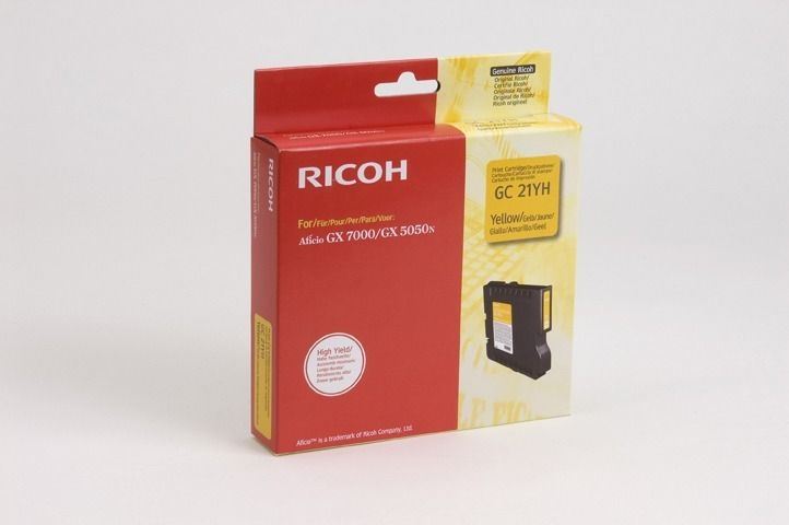 Ricoh Gel-Kartusche gelb für GX5050N, 405539 Ricoh Gel-Kartusche gelb für GX5050N, 405539