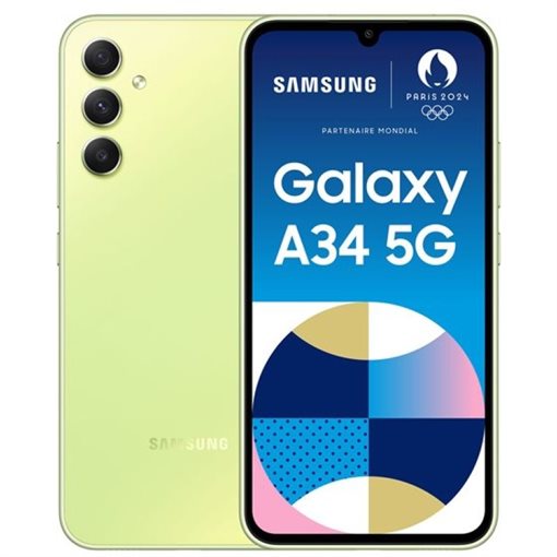 Samsung Galaxy A34 SM-A346BLGAEUB 6GB RAM 128GB Lime 16,65cm 6,6Zoll 5G