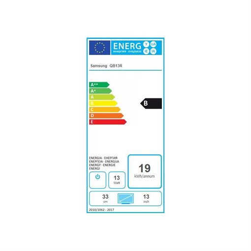 Samsung QB13R - 33 cm (13 Zoll) 1080p (Full HD) 1920 x 1080 Samsung QB13R - 33 cm (13 Zoll) 1080p (Full HD) 1920 x 1080