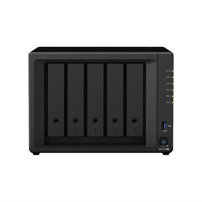 Synology DS1520+ NAS-Server 5 Schächte 15TB SATA 6GB/s HDD 3TB x 5 RAM 8GB Synology DS1520+ NAS-Server 5 Schächte 15TB SATA 6GB/s HDD 3TB x 5 RAM 8GB
