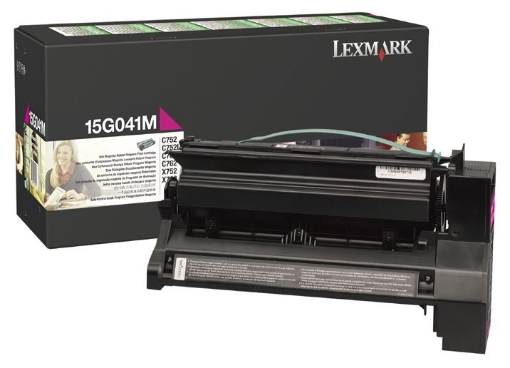 Toner magenta für Lexmark Optra C752 - 15G041M Toner magenta für Lexmark Optra C752 - 15G041M
