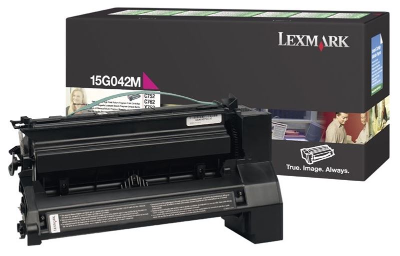 Toner magenta für Lexmark Optra C752 - 15G042M Toner magenta für Lexmark Optra C752 - 15G042M