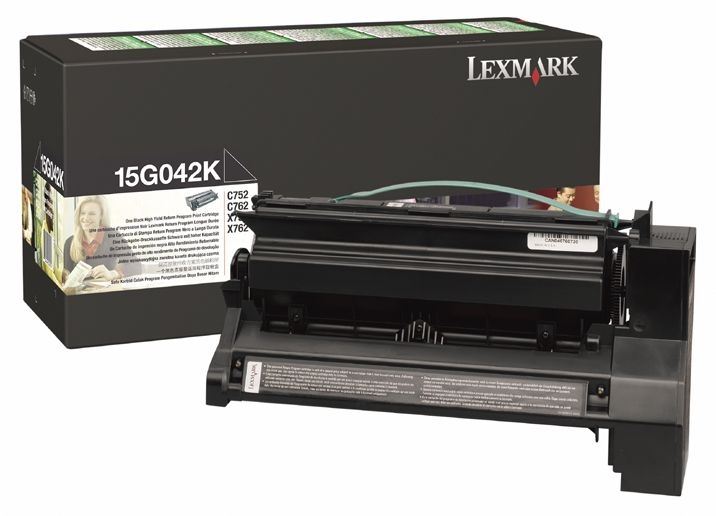 Toner schwarz für Lexmark Optra C752 - 15G042K Toner schwarz für Lexmark Optra C752 - 15G042K