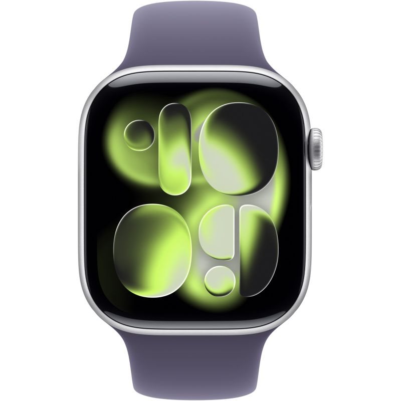 Apple Watch Series 11 Alu, Silber Band:Purple fog Gr, M/L 64GB 46mm GPS