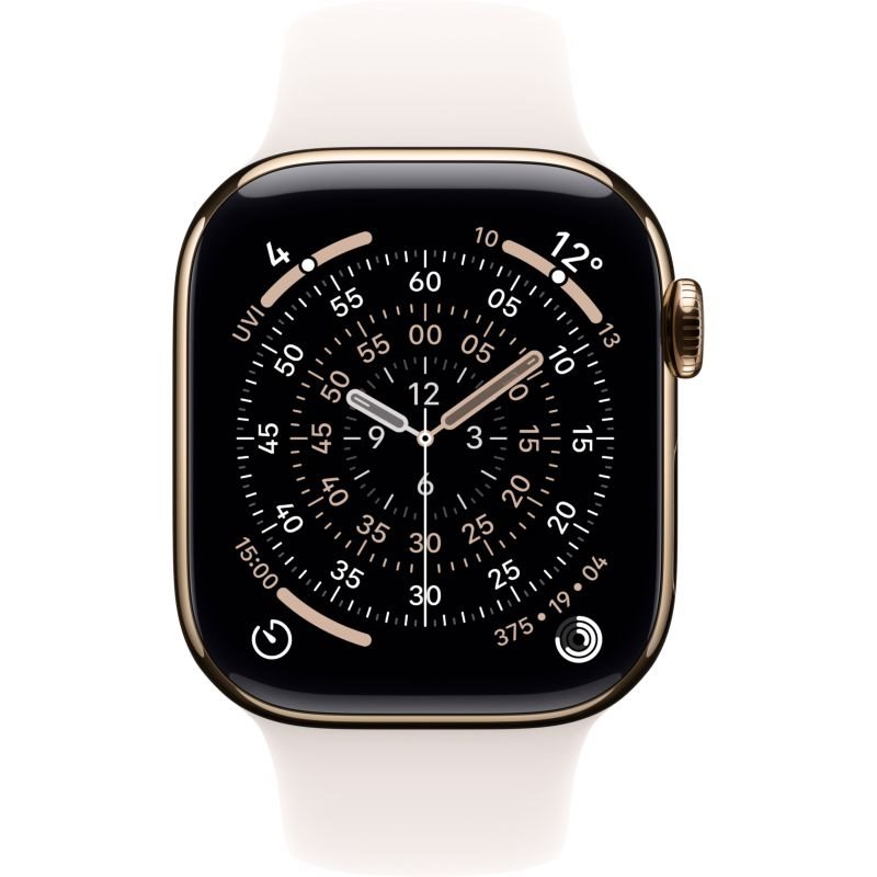 Apple Watch Series 11 Gold Titan Band:Hellrosa Gr, S/M 64GB 46mm LTE GPS