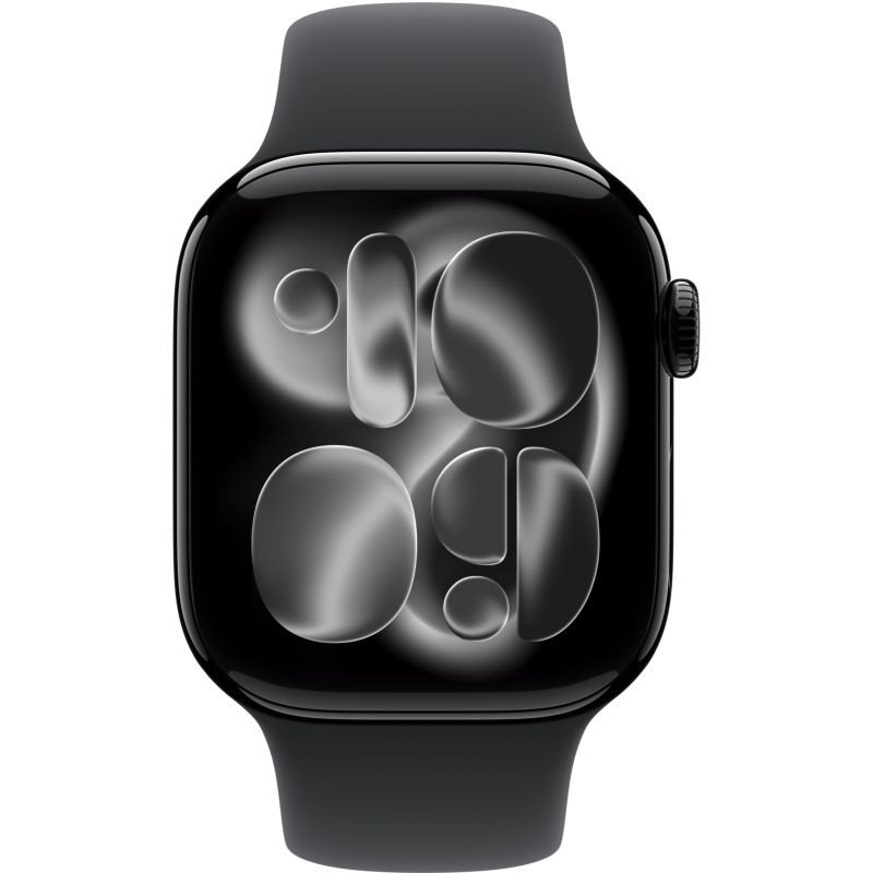 Apple Watch Series 11 Jet Black Alu Band:Schwarz Gr, M/L 64GB 46mm LTE GPS