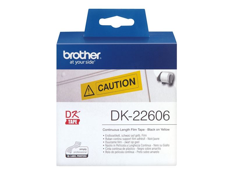 Brother Original - Etikettenrolle gelb 6,2cm x 15,