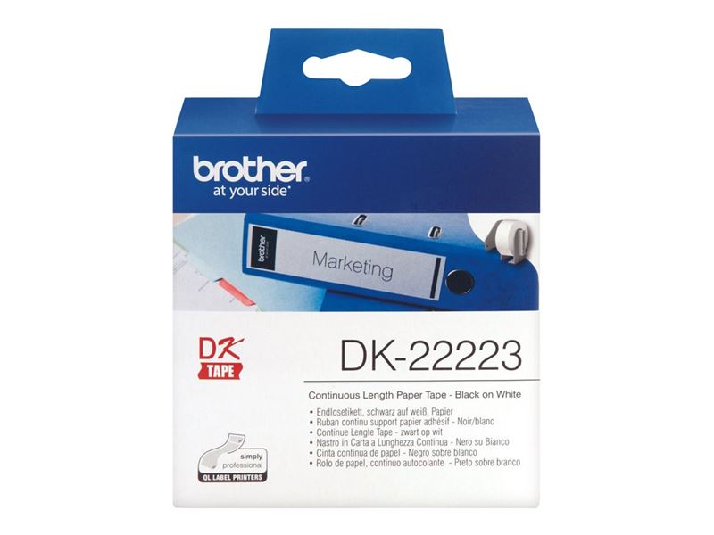 Brother Original - Etikettenrolle schwarz 5cm x 30