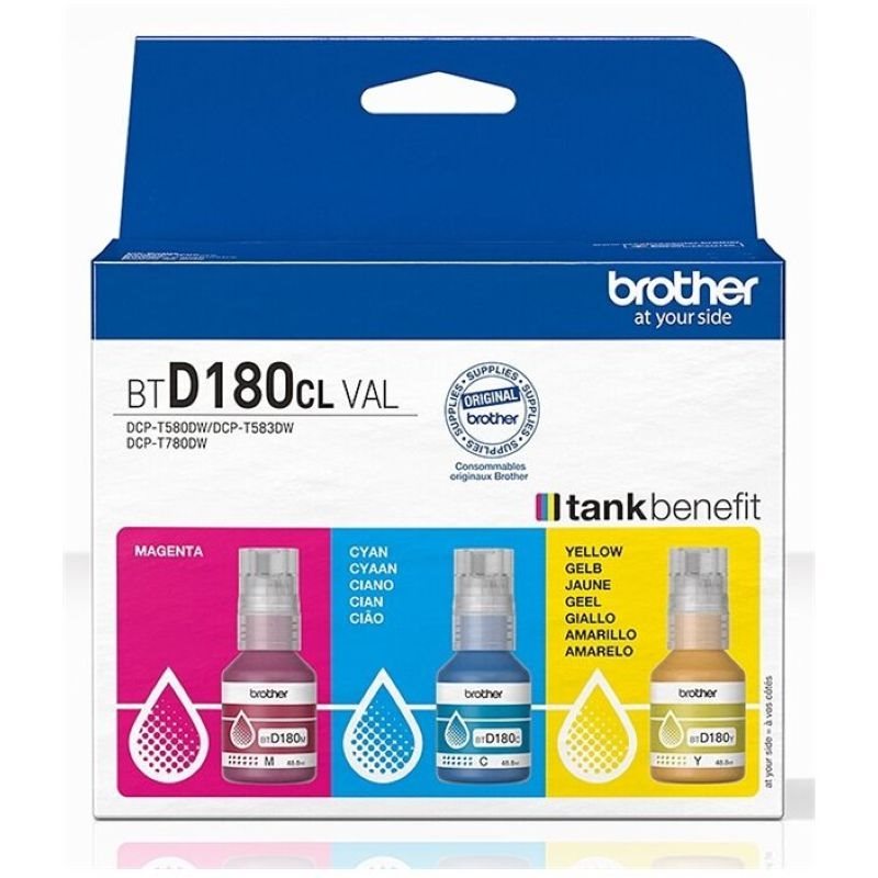 Brother Original Tinte Multi CMY BTD180CLVAL - BTD180CLVAL