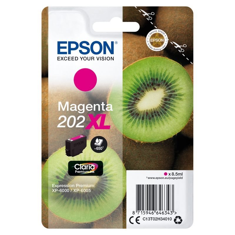 Epson Original 202XL Tinte magenta - C13T02H34010