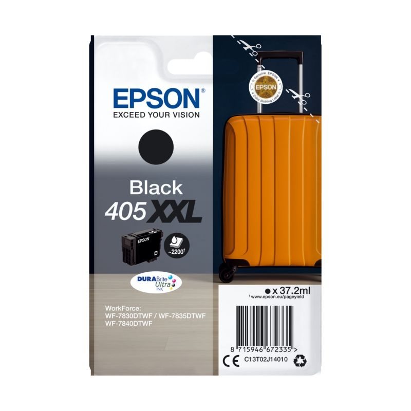Epson Original Extra HC Tinte schwarz 405XXL - C13T02J14010
