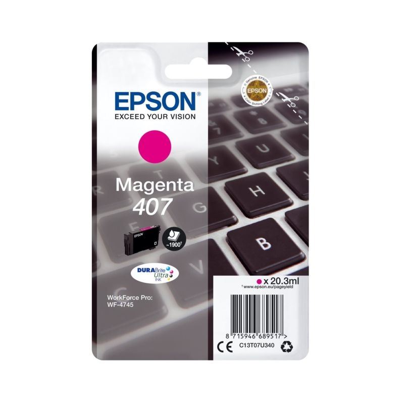 Epson Original Tinte magenta 407 - C13T07U340