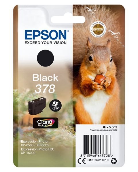 Epson Original - Tinte schwarz -  C13T37814010