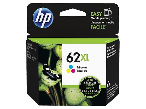 HP 62XL original HC Tinte cyan, magenta, gelb - C2P07AE