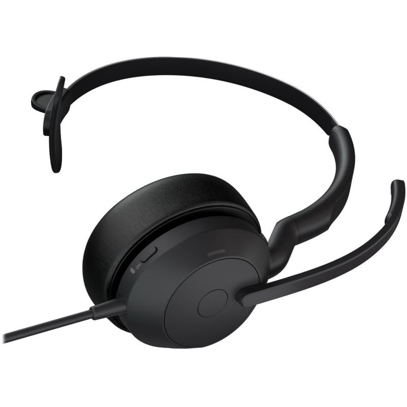 Jabra Evolve2 50 UC Mono Headset On-Ear Bluetooth kabelgeb, USB-C Schwarz