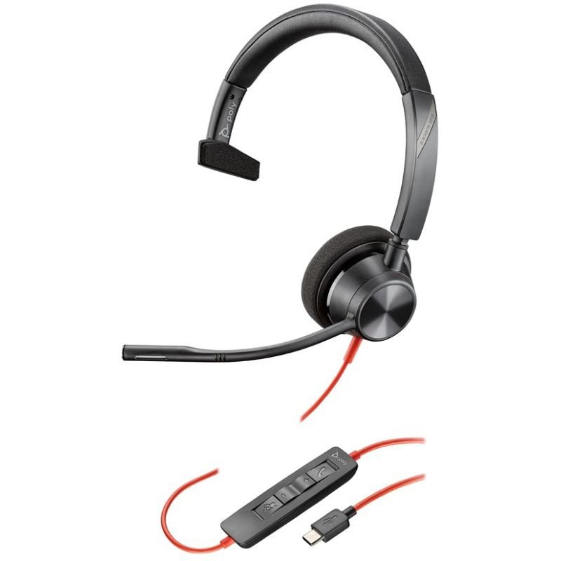 Poly Blackwire 3310 Kabelgebunden für MS Teams mit USB-A