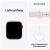 Apple Watch Series 11 Alu, Roségold Band:Hellrosa Gr, M/L 64GB 42mm GPS