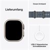 Apple Watch Ultra 3 Natürliches Titan Band:Anchor blue 64GB 49mm Apple Watch Ultra 3 Natürliches Titan Band:Anchor blue 64GB 49mm