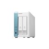 QNAP TS-231P3 NAS-Server 2 Schächte 8TB SATA 6GB/s HDD 4TB x 2 RAM 4GB