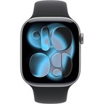 Apple Watch Series 11 Space grau Alu Band:Schwarz Gr, M/L 64GB 46mm GPS