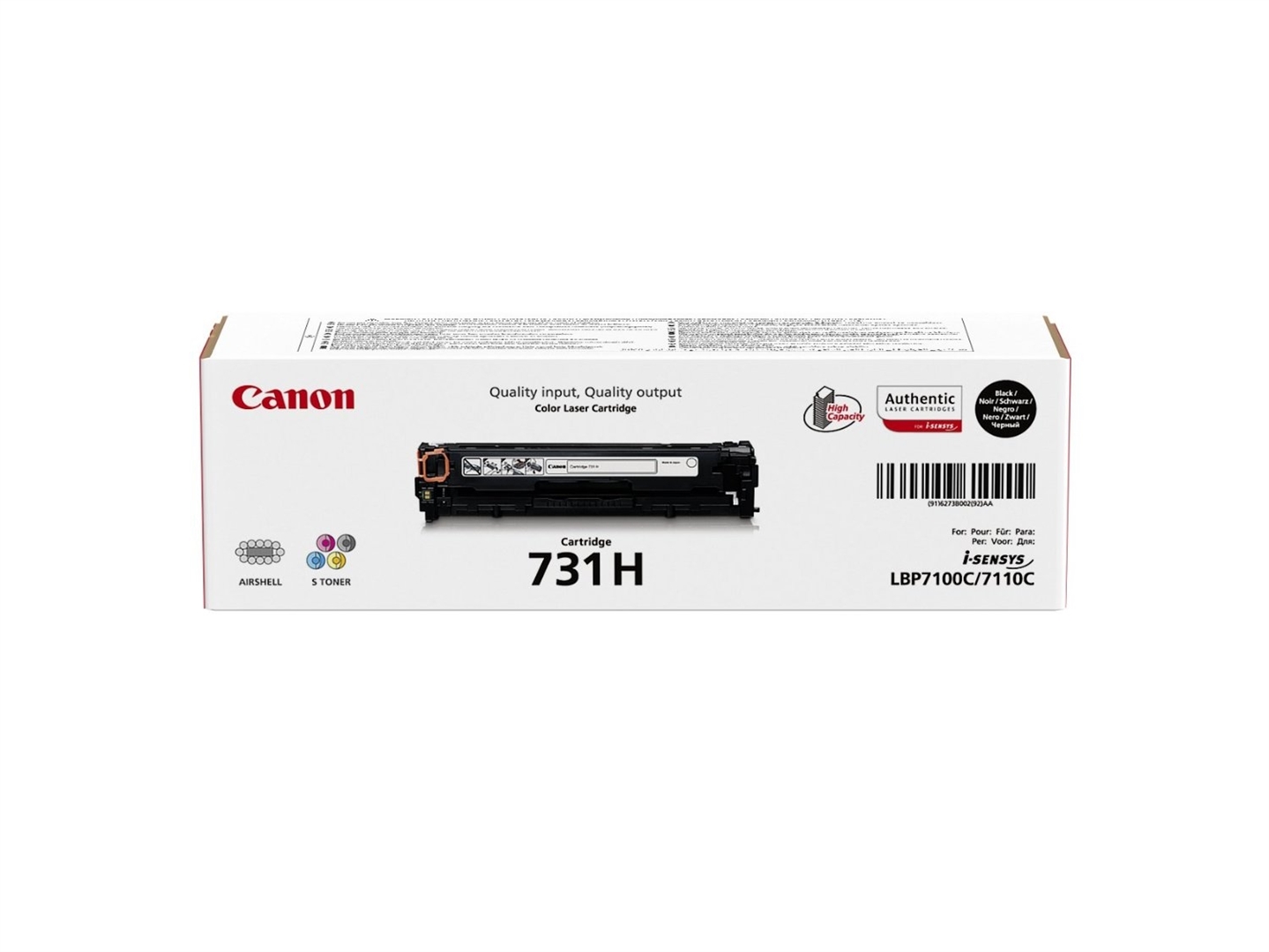 Canon Original - Cartridge 731H BK schwarz