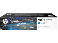 HP 981Y original HC PageWide Tinte cyan - L0R13A