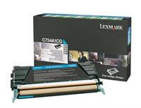 Lexmark Rückgabetonerkassette cyan für C734N