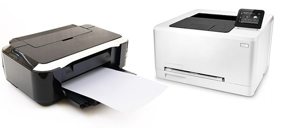 Stampanti laser comparate alle stampanti a getto d'inchiostro