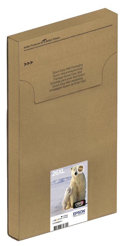 Epson Original Multipack BK/C/M/Y 26XL EasyMail - C13T26364511