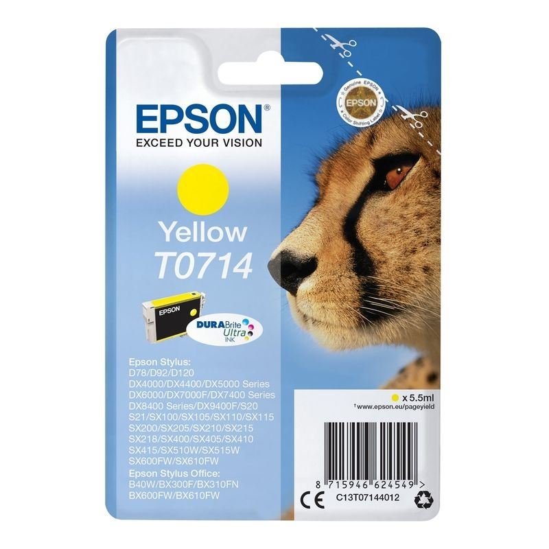 Epson Original Tinte gelb T0714 - C13T07144012