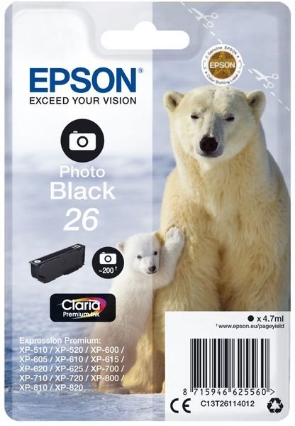 Epson Original - Tinte photoschw. - C13T26114012 Epson Original - Tinte photoschw. - C13T26114012