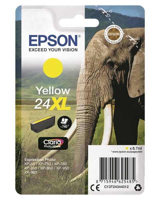 Epson Original - Tinte XL gelb - 24 Claria