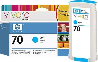 HP 70 original Tinte cyan - C9452A