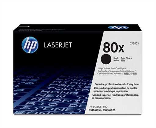 HP 80X original HC Toner schwarz - CF280X HP 80X original HC Toner schwarz - CF280X