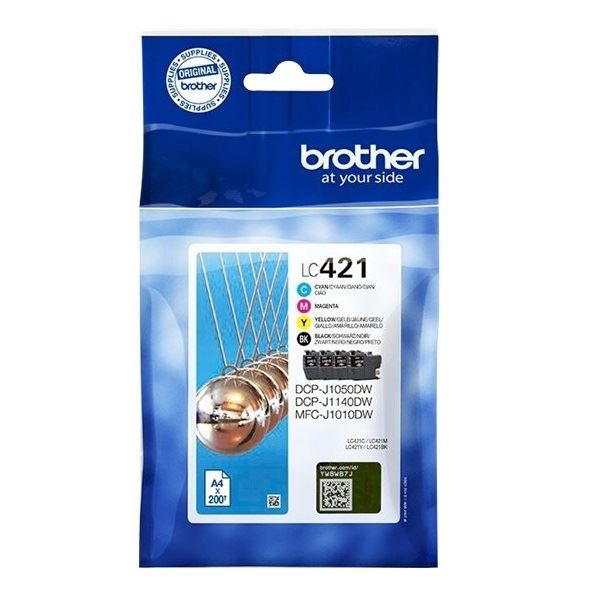 Brother Original Tinte Multipack BKCMY - LC421VAL