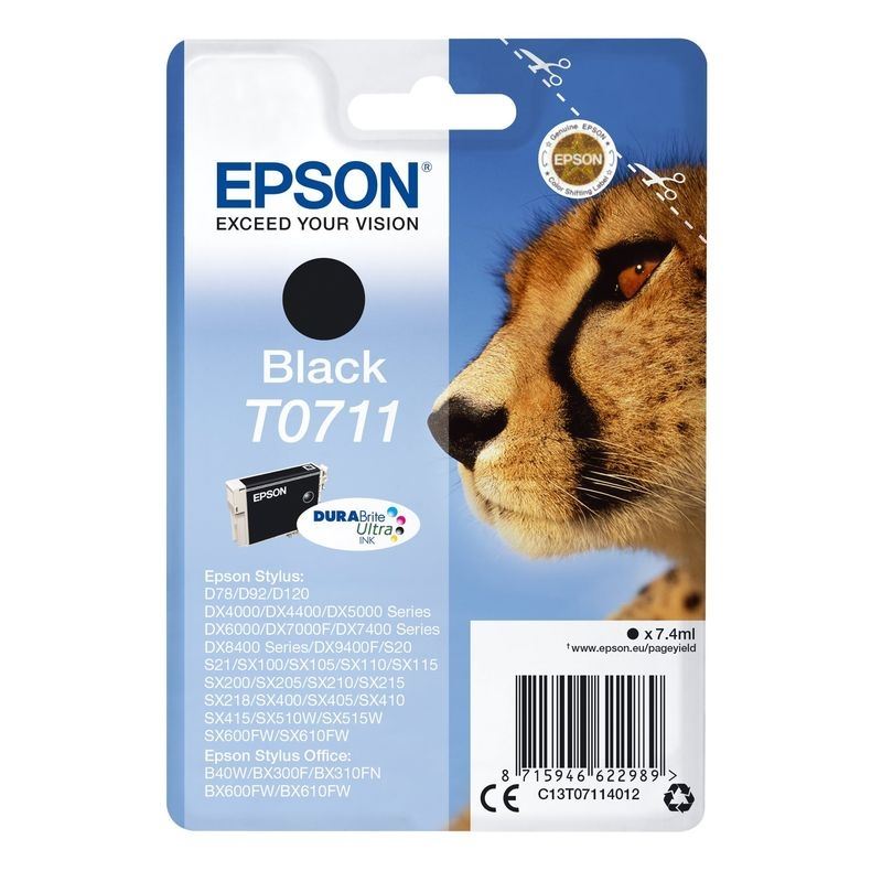 Epson Original Tinte schwarz T0711 - C13T07114012