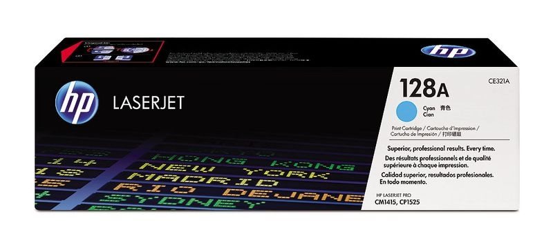 HP 128A originale Ciano toner - CE321A