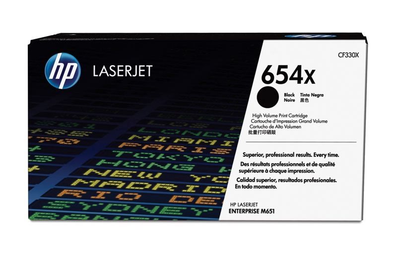 HP 654X originale HC Toner nero - CF330X