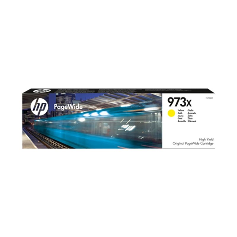 HP 973X original HC PageWide Tinte gelb - F6T83AE
