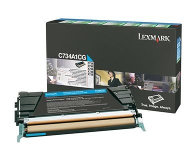 Lexmark Rückgabetonerkassette cyan für C734N