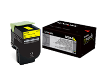 Lexmark 800X4 Toner gelb - 80C0X40