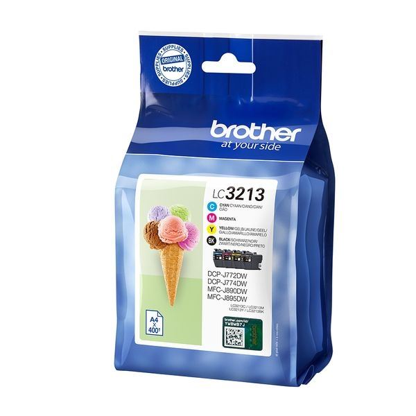Brother original HC tinta multi-bkcmy paquete de 4 - LC3213VAL