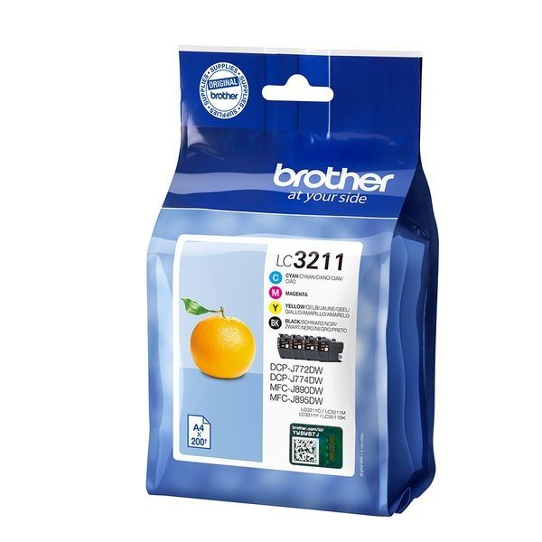 Brother original tinta multi-bkcmy paquete de 4 - LC3211VAL