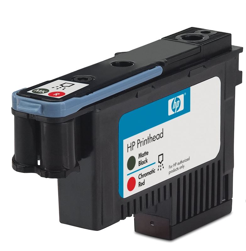 Cabezal de impresión HP 73 negro mate/rojo cromado Designjet - CD949A