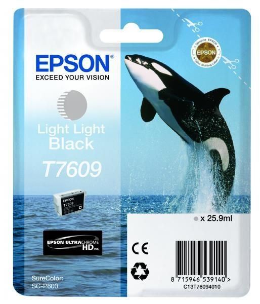 Epson original T7609 - Luz Luz negro - blister - Tinta