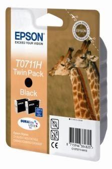 Epson original tinta negro paquete de 2 T0711 - C13T07114H10